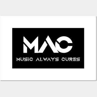 MAC Logo (White) Posters and Art